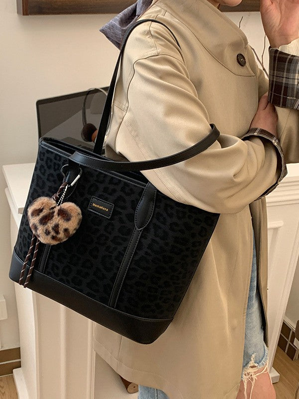 Retro Suede Stiff Three-dimensional High Sense Large Capacity Women's Shoulder Bag