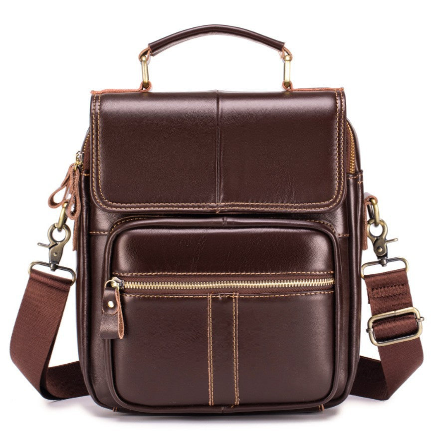 Men's Business Commute Genuine Leather Large Capacity Bags