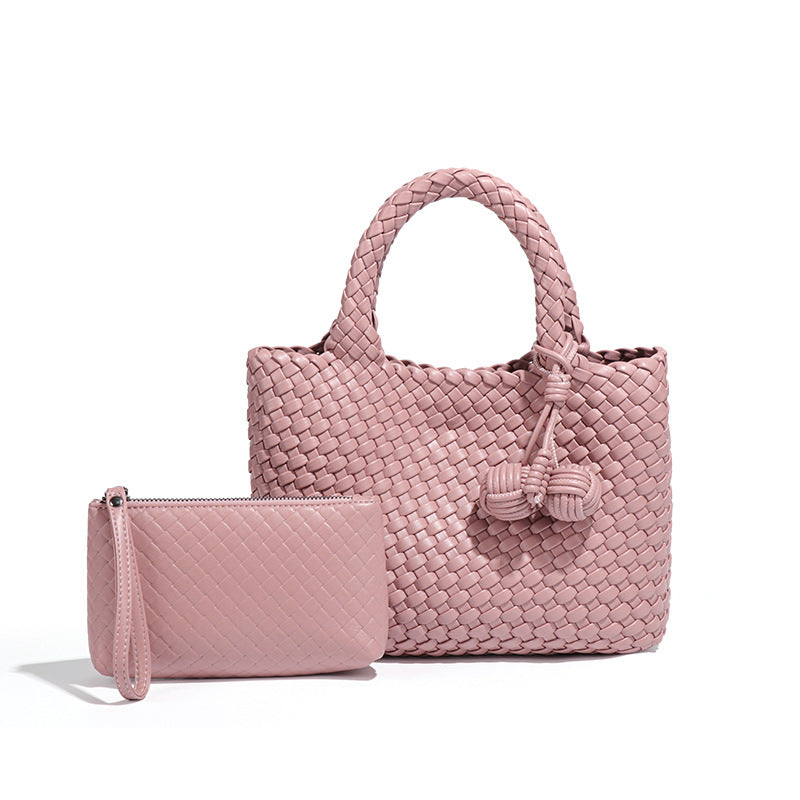 Women's Portable Vegetable Basket Personality Composite Woven Women's Handbag