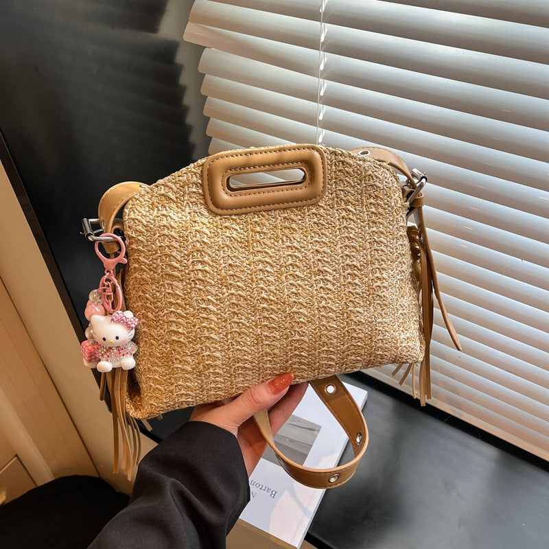 Women's Vintage Leopard Print Portable Pouch Winter Exquisite Bags