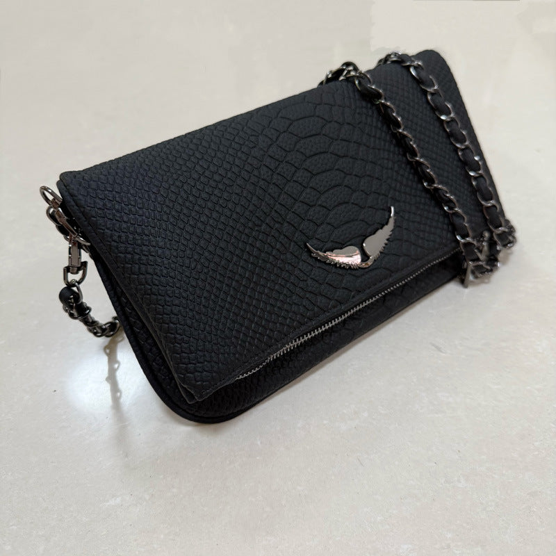 Women's Fashion Black Vintage Luxury Design Women's Messenger Bag