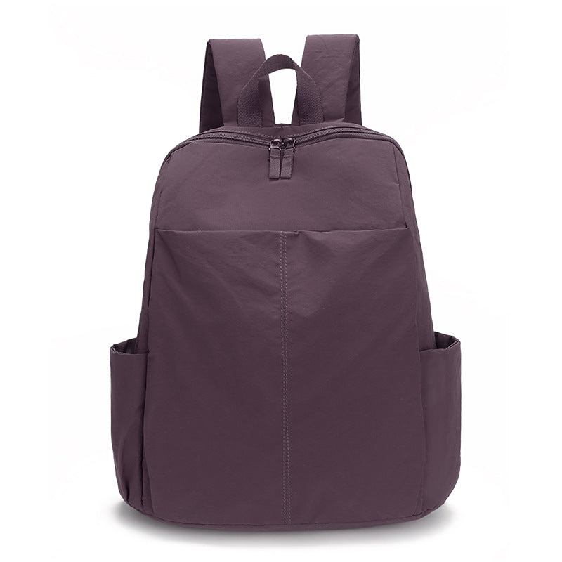 Women's & Men's Solid Color Large Capacity Spring Lightweight Leisure Backpack