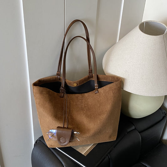 Matte Texture Underarm Autumn Commuter Mother Easy Tote Bags