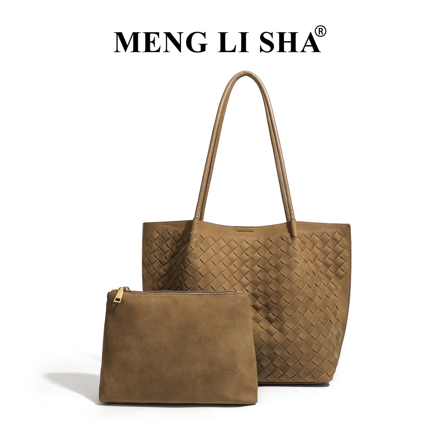 Fashion Unique High-grade Suede Woven Portable Tote Bags