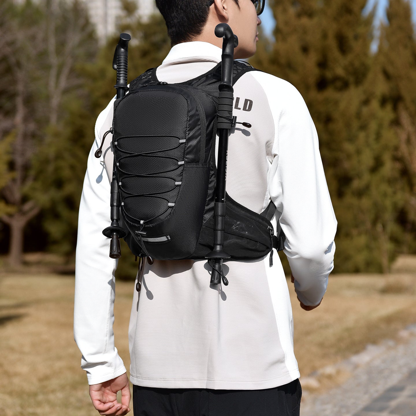 On Foot Cycling Camping Lightweight Marathon Large Capacity Double Backpacks