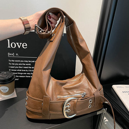 Women's Retro Trendy Out Commuter Large Capacity Sweet Cool Tote Bag