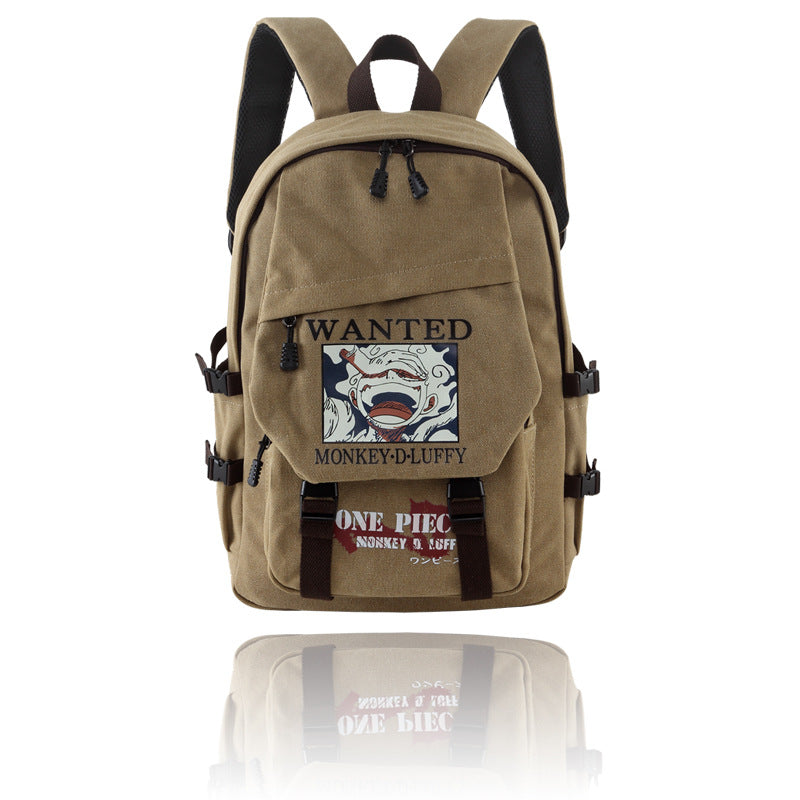 Beautiful Men's Canvas Simple Korean Style Leisure Backpack