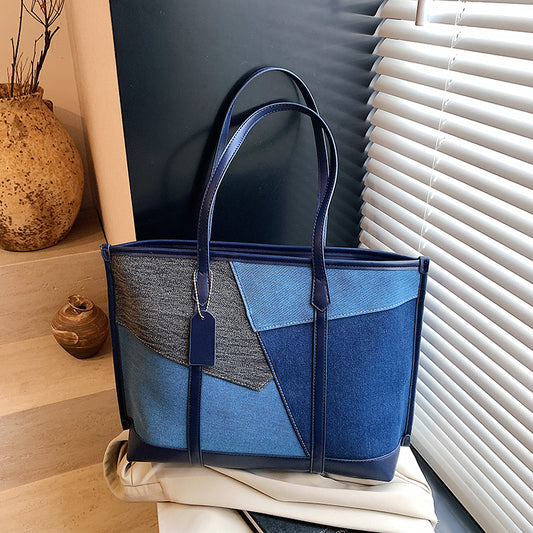Women's Retro Fashion One Contrast Color Western Women's Shoulder Bag