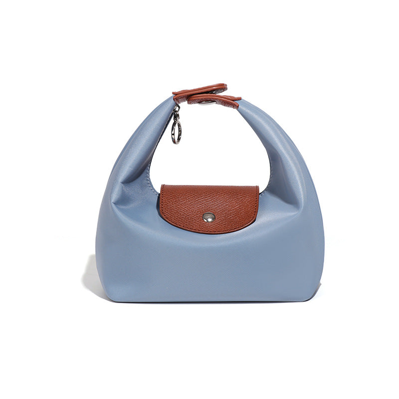 French Style Nylon Hand Carrying Lunch Box Waterproof Scratch Resistant Women's Handbag