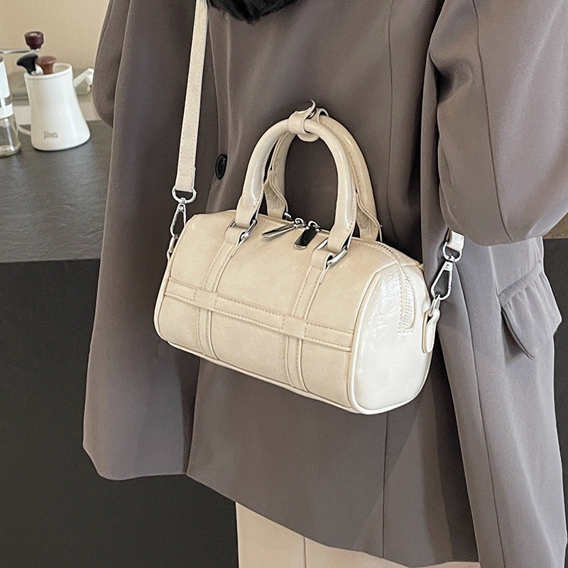 Women's Fashion Hand Carrying Bowling Summer Simple Pleated Niche Bags