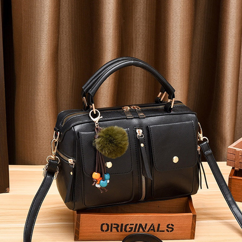 Stylish Women's Fashion Trendy Leather Pillow Shoulder Bags