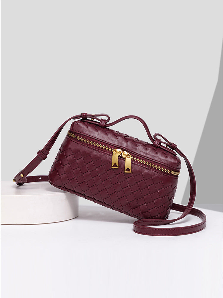 Hand-woven Fashion Lunch Box Practical Trend Women's Shoulder Bag