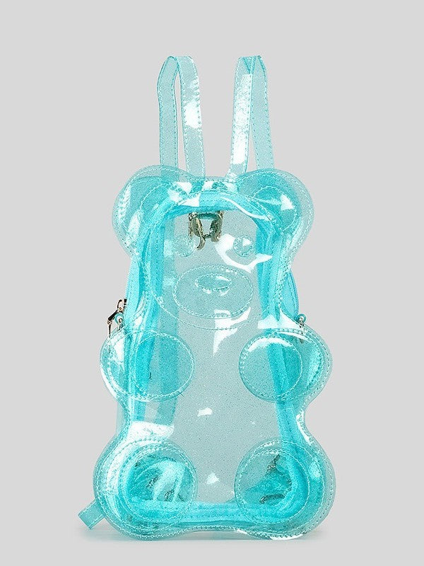 Cute Transparent Gummy Bear For Outing Women's Messenger Bag