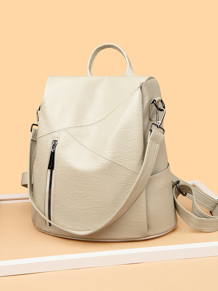 Cool Popular Comfortable High-grade Stitching Sheepskin Women's Backpack