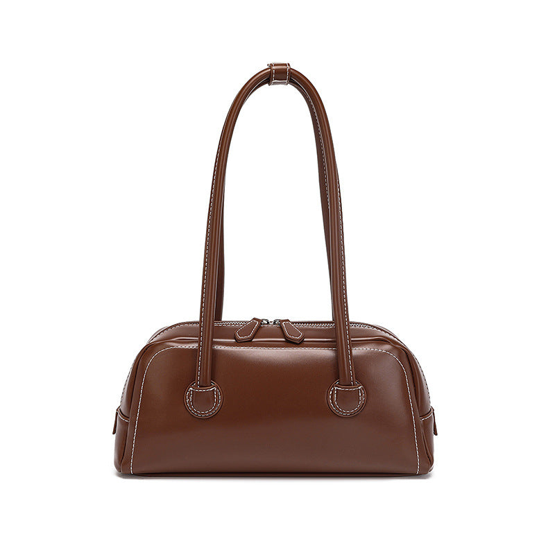 Women's Fashion Soft Surface Zipper Underarm High Women's Handbag