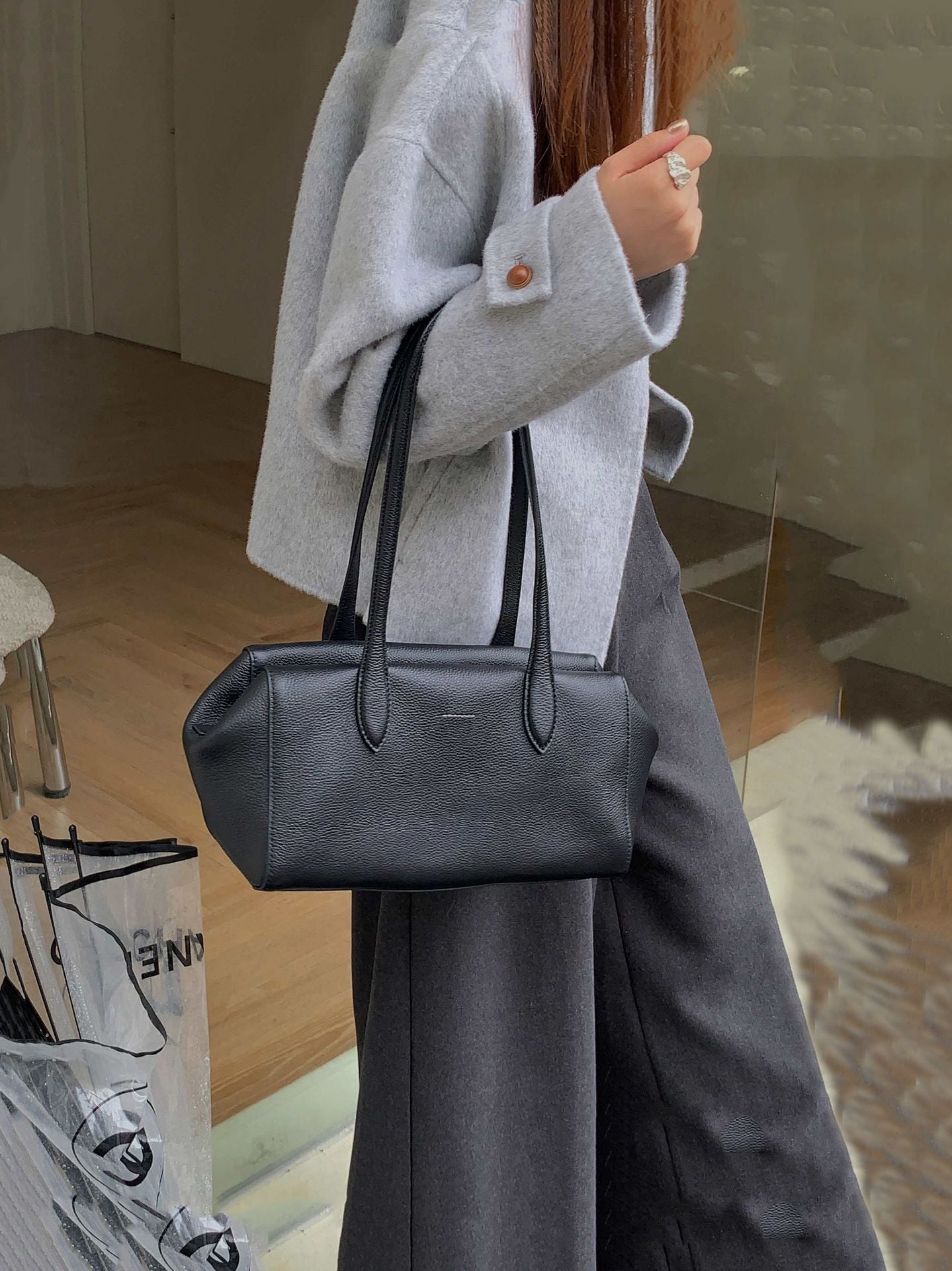 Leather Boston Bowling For All Match Commuter Large Bags