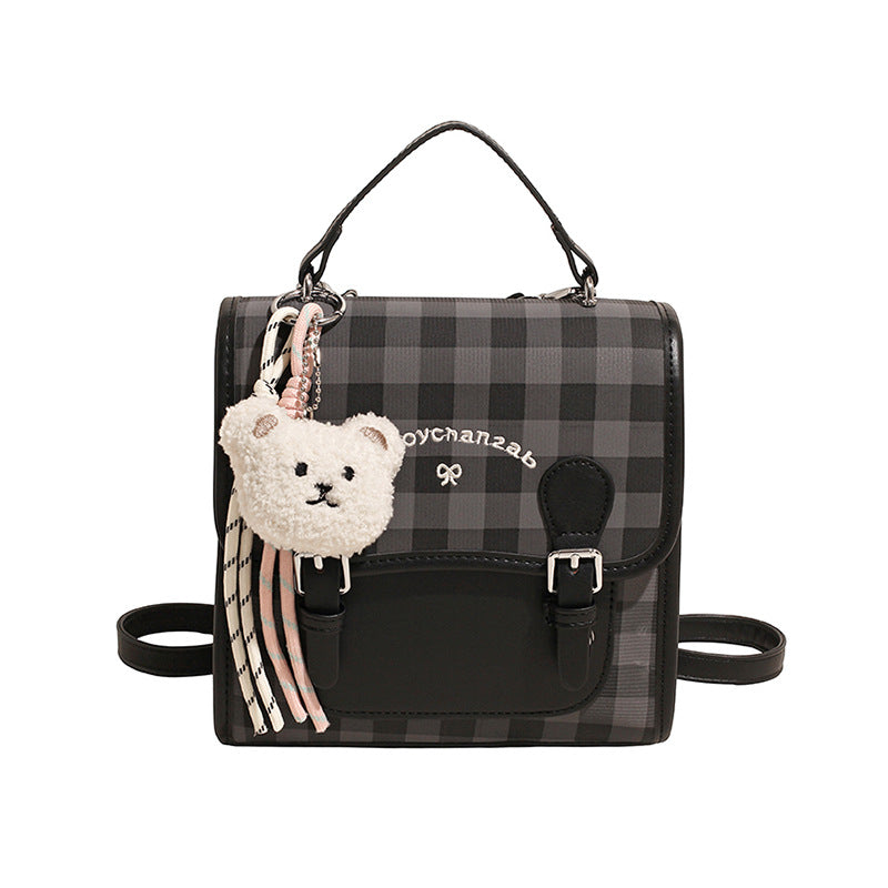 Trendy Women's Niche Checked Fashion Commuter Women's Backpack
