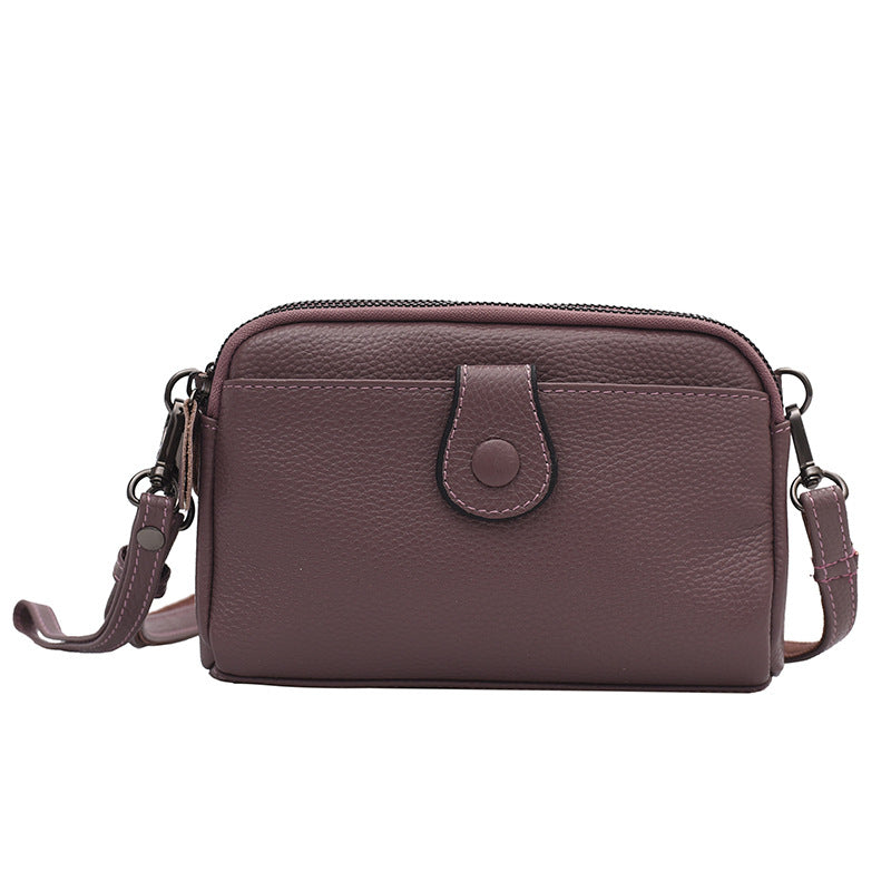 Women's Mini First Layer Cowhide Version Leather Women's Messenger Bag
