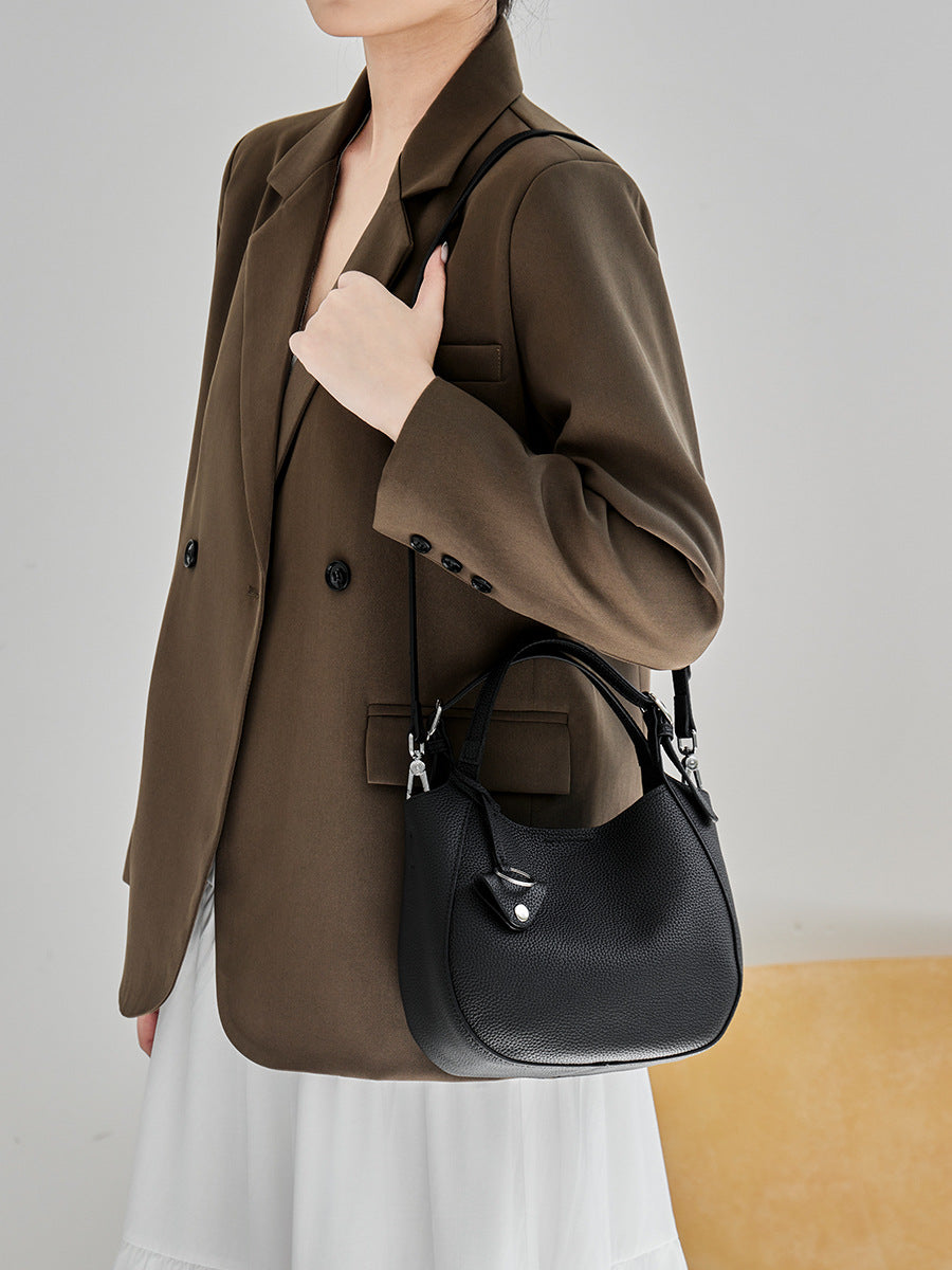 Women's Vegetable Basket Genuine Leather Soft Design High-grade Women's Handbag
