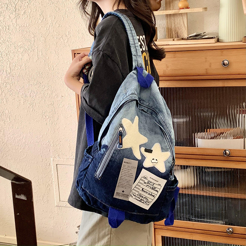 Color Matching Soft Ruffle Material Waterproof Bags