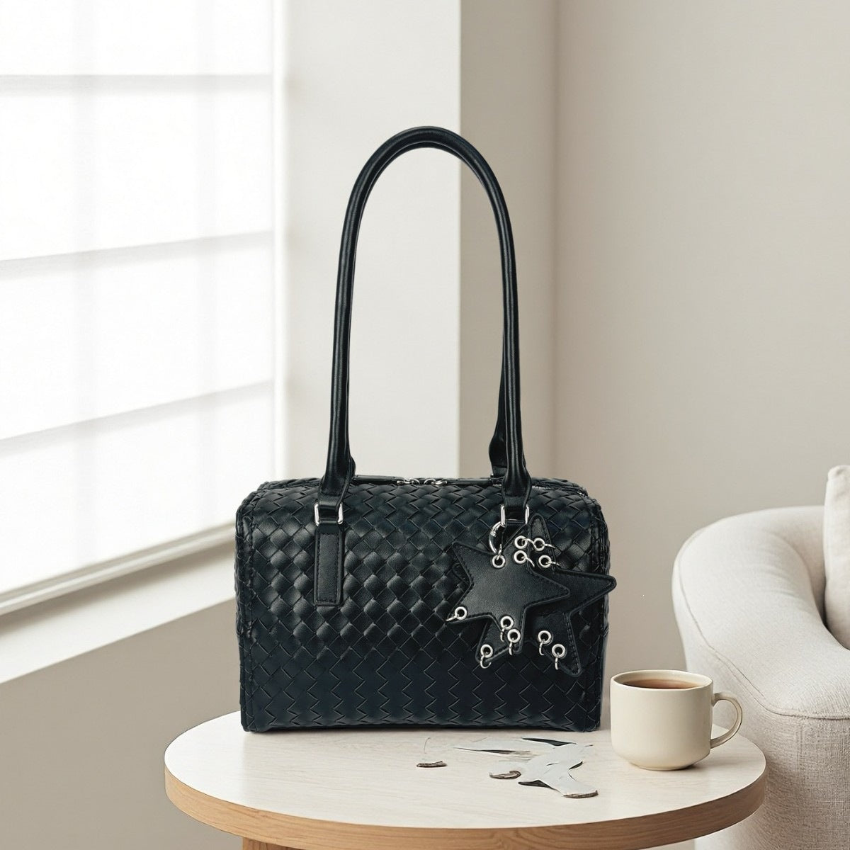 Women's Official Document Office Woven Underarm Commuter Women's Shoulder Bag