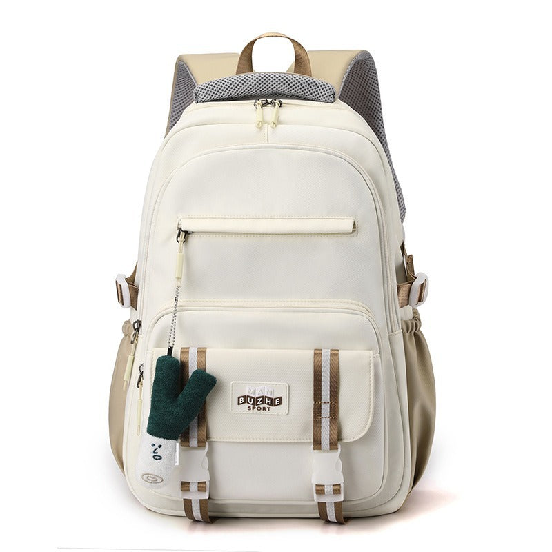 Female High Large Capacity Solid Color Primary Class Korean Simple Backpacks