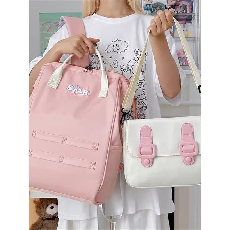 Junior High Female Large Capacity Primary Leisure Backpack