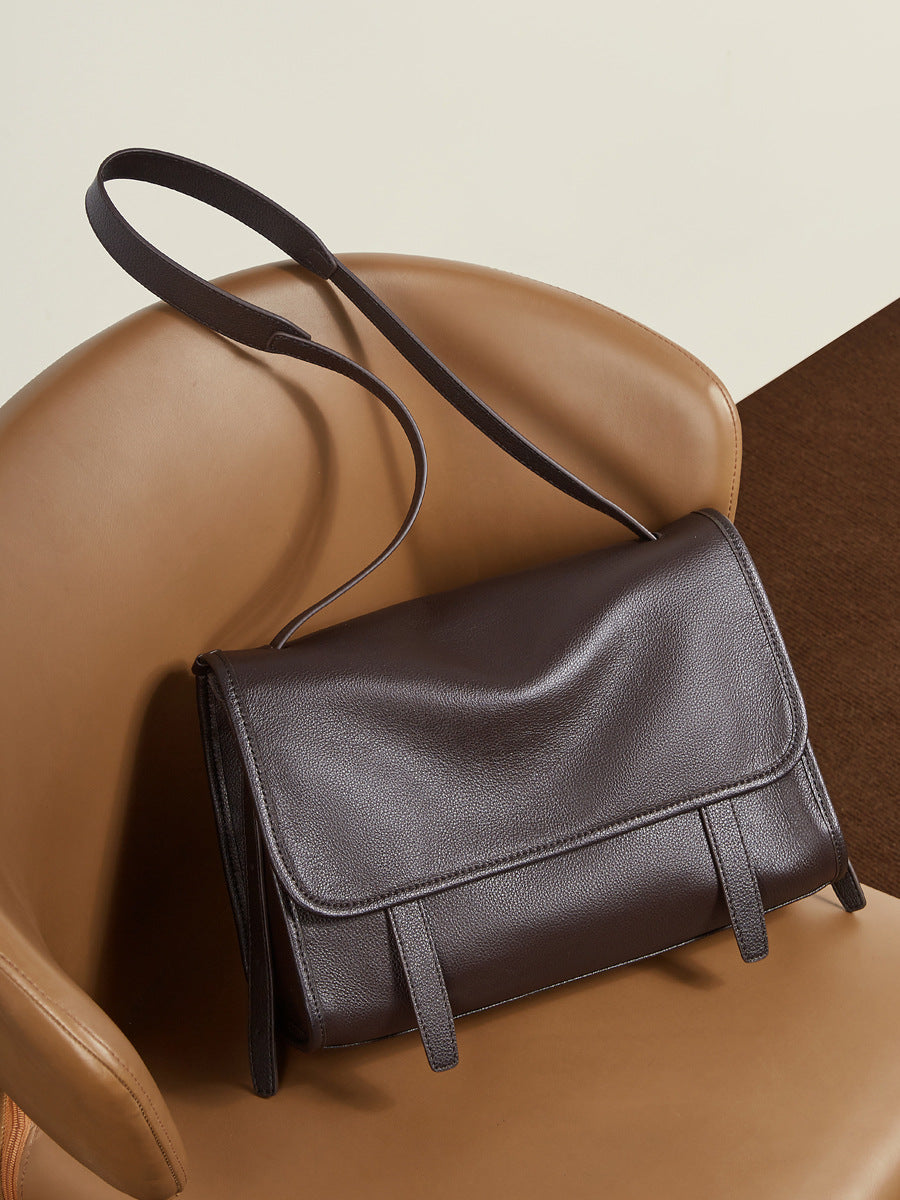 Graceful Calf Leather Vintage For Genuine Women's Shoulder Bag