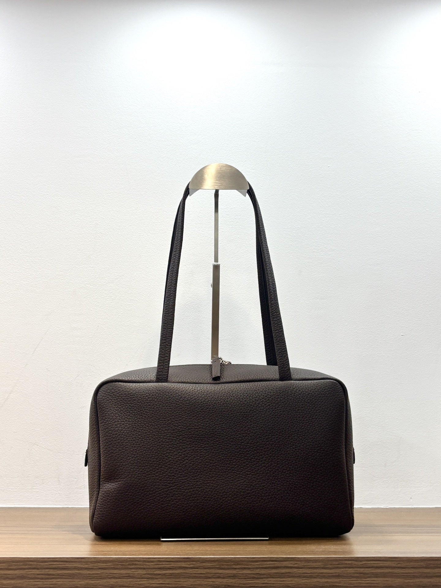 Women's Cowhide Leather Simple Underarm Genuine Boston Bags