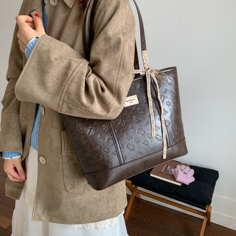 Women's Large Capacity Fashion Commuter High-grade Portable Tote Bag