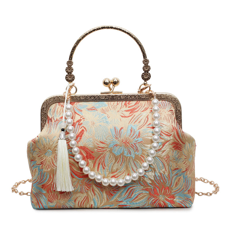 Women's Cheongsam Chinese Style Embroidery Portable Fashion Women's Shoulder Bag