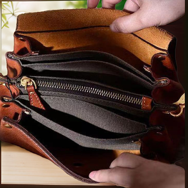 Beautiful Women's Vintage Cowhide Leather Mini Women's Handbag