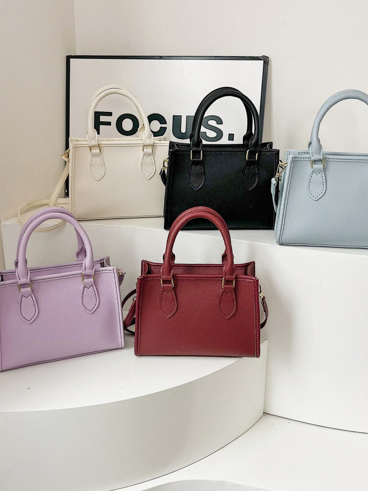 Women's Material Cloth National Style Homemade Contrast Color Tote Bag