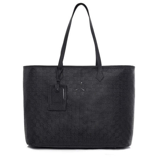 Fashion Large Capacity Plaid Leisure Commute Black Fashionable Retro Tote Bags