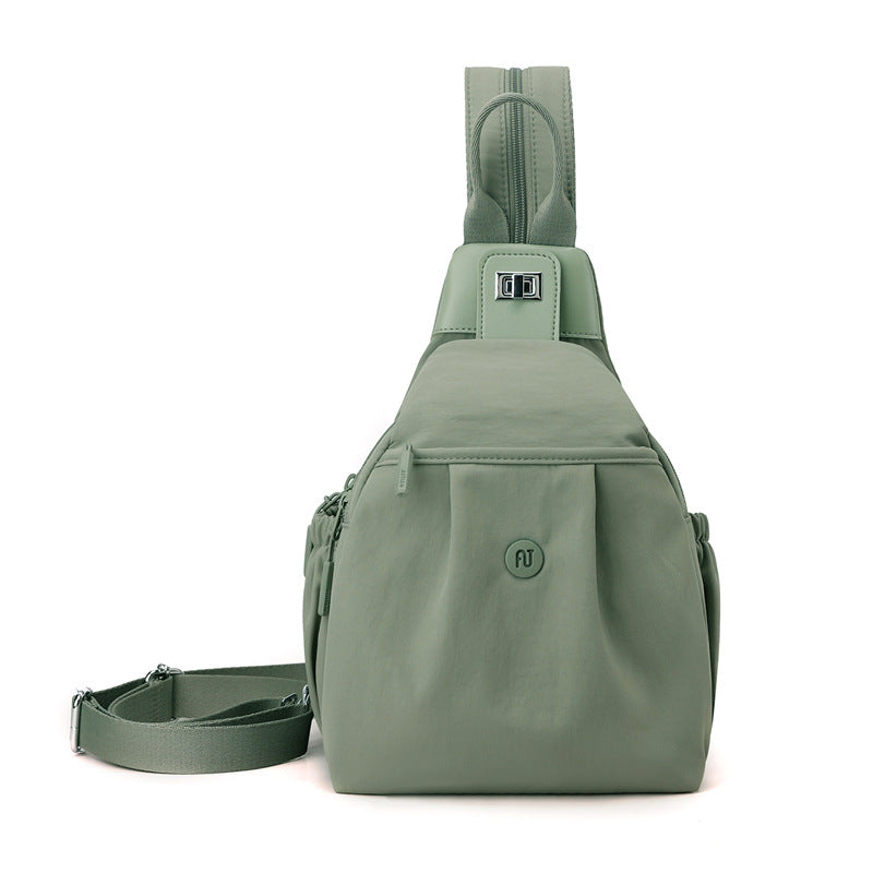 Trendy Female Lady Daily Commuter Slanted Leisure Backpack