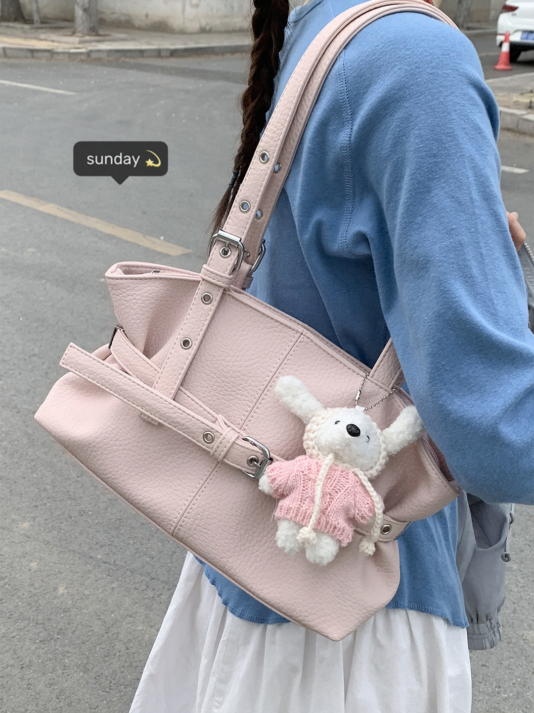 Fashion Women's Korean Underarm Commuter Simple Tote Bag