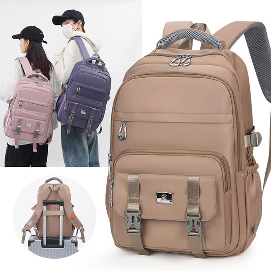 Unisex Large Capacity Simple Solid Color Travel Bags