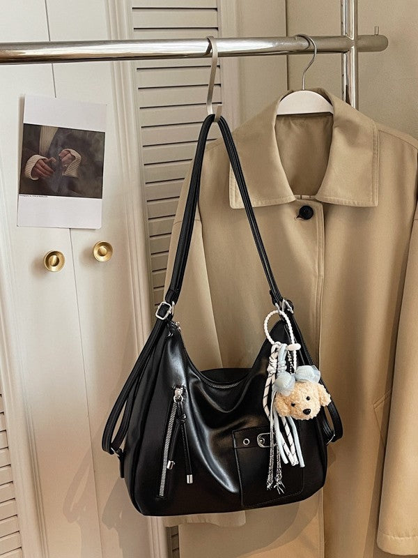 Soft Leather Large Capacity Fashion Commuter French Tote Bags