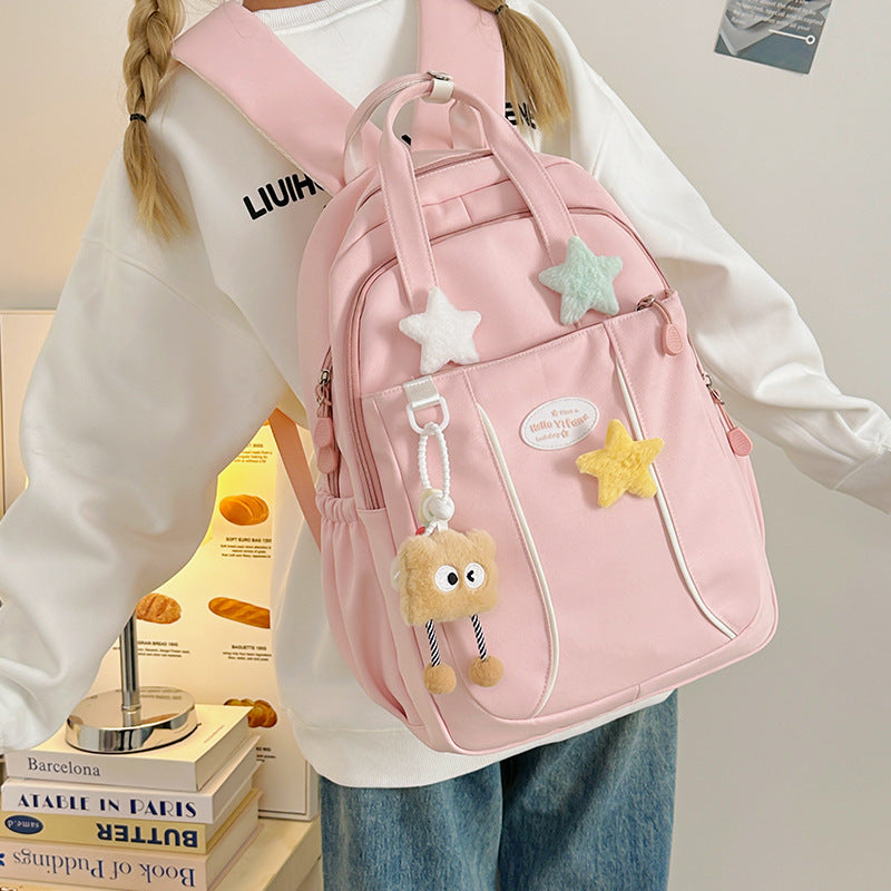Female College Portable Cute Large Capacity Burden Leisure Backpack
