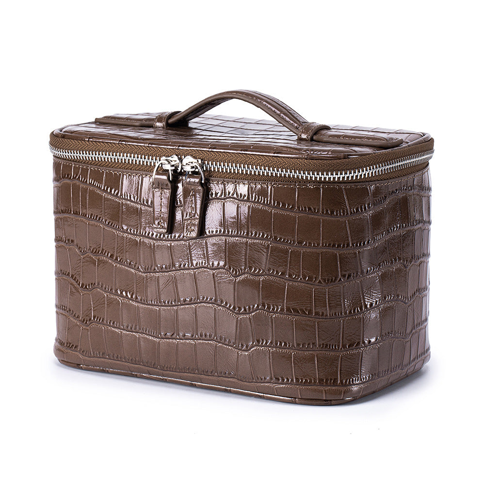 Top Layer Cowhide Large Capacity Partition Storage Female Portable Waterproof Bags