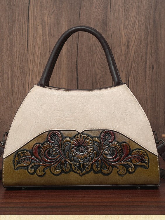 Women's Fashion Portable Trendy Mom Retro Easy Matching Large Women's Shoulder Bag