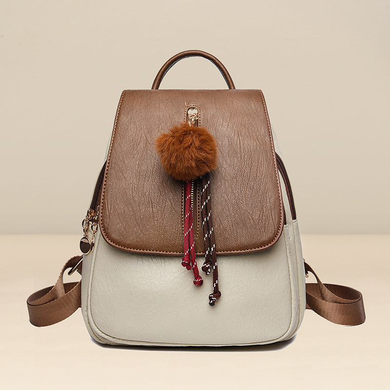 Women's Textured Simple Trendy Practical Lightweight Women's Backpack