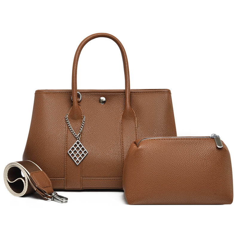 Women's Simple Vintage Wide Strap Large Capacity Women's Messenger Bag