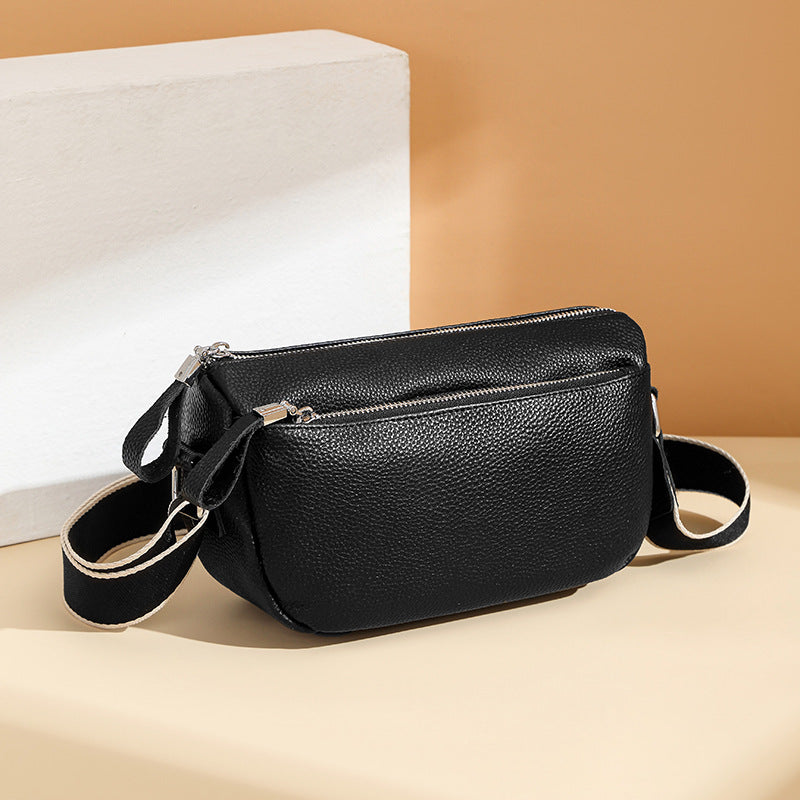 Women's Genuine Leather Fashion Top Layer Cowhide Women's Messenger Bag