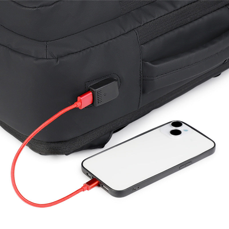 Male College Expansion Computer Multifunctional Charging Backpacks