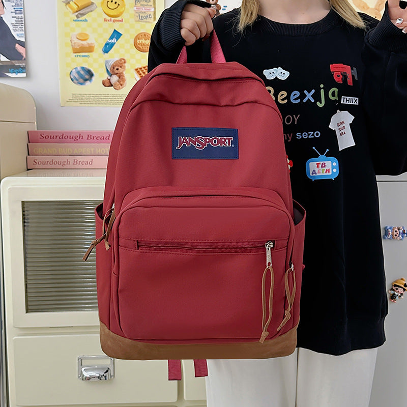 Women's & Men's Fashion Lightweight Solid Color For Junior Women's Backpack