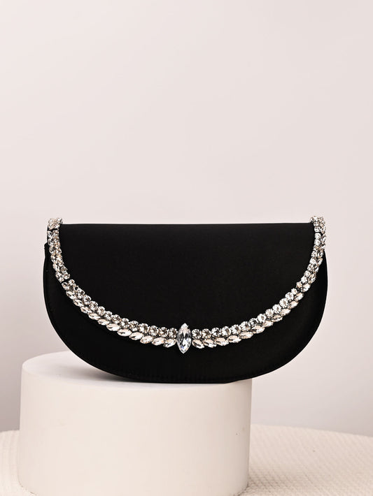 Women's French Fairy Saddle Satin Dinner Women's Shoulder Bag