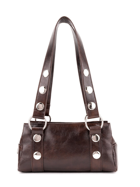 Women's Cool Fashion Pillow Rivet Punk Underarm Light Shoulder Bags
