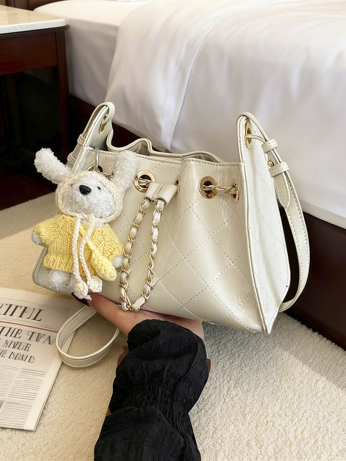 Women's Version Of Style Rhombus Chain Light Luxury Fashion Bucket Bags