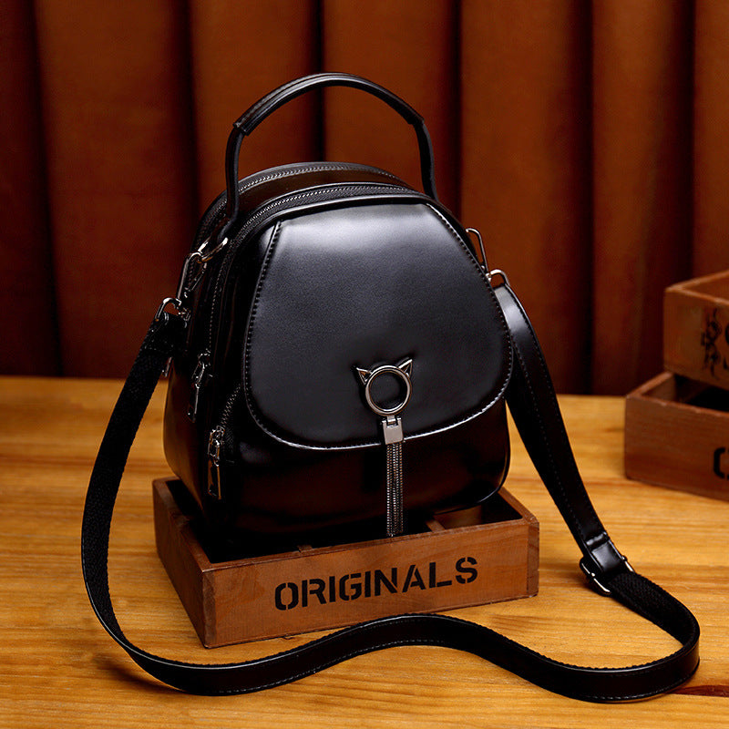 Creative Women's Genuine Leather Fashionable Soft Women's Backpack